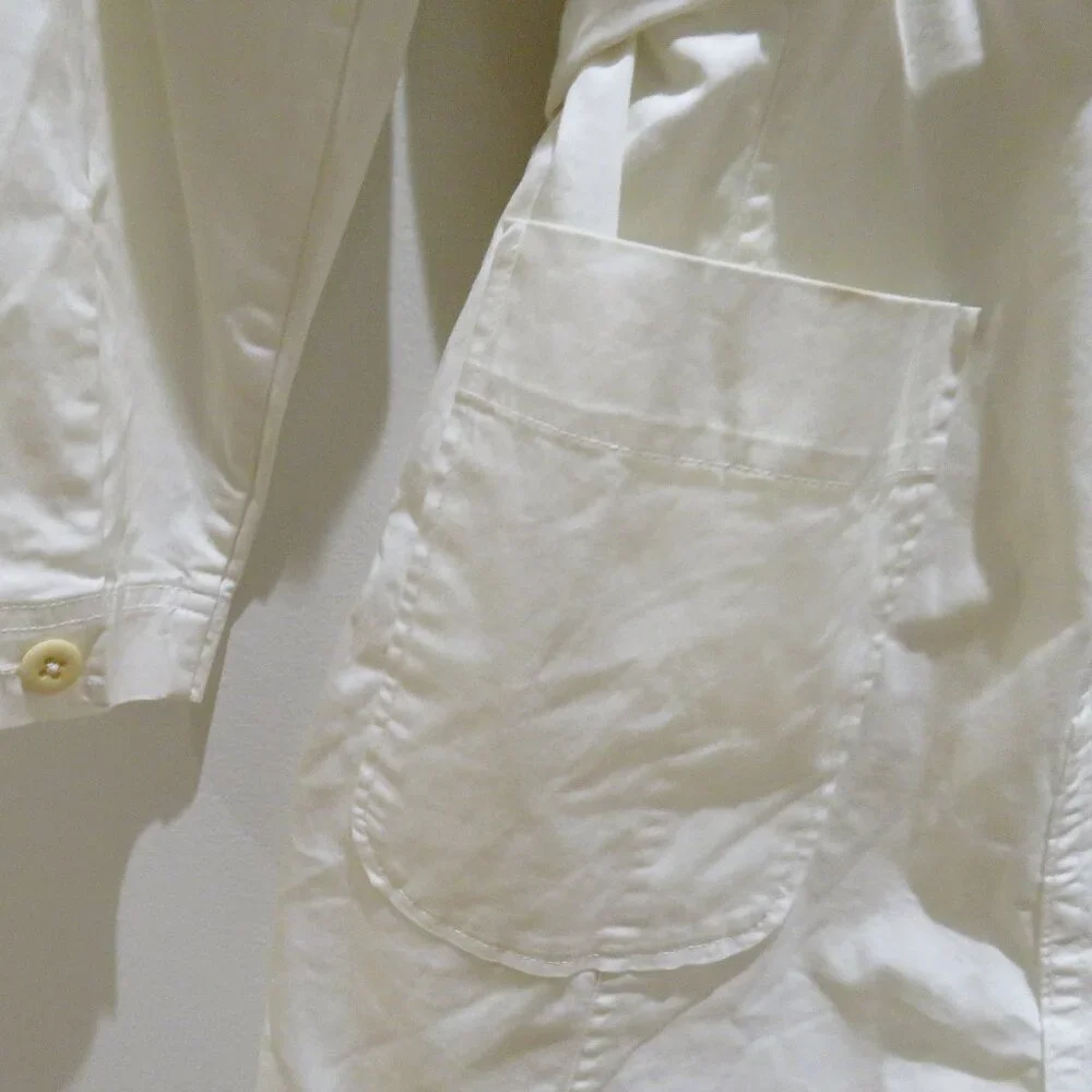 ALEX MILL Expedition Romper Jumpsuit in White Ecru Minimalist Quiet Luxury Sz S - Picture 12 of 15